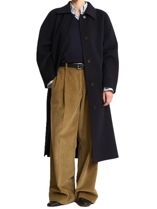 double-faced wool padded coat | navy Róhe | 820-10-017410_322 NAVY